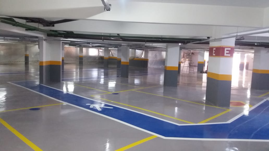 Foto Pintura Epoxi ou Poliuretano Estacionamento