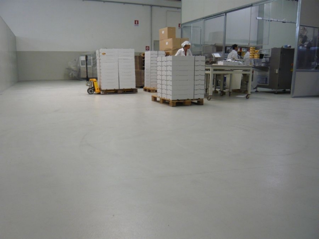 Foto Revestimento piso em uretano cinza